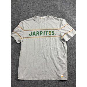 Marine Layer Shirt Mens M/L Gray Jarritos Stripe Graphic Tee Soda Logo